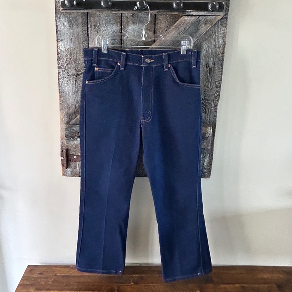 Men's Vintage 517 Orange Tab Dark Wash Levi's Jeans - Picture 1 of 4